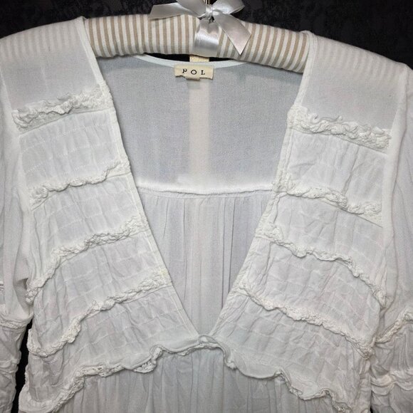 NWOT POL Boho Vibe Bell Sleeve Tunic M - Picture 5 of 10